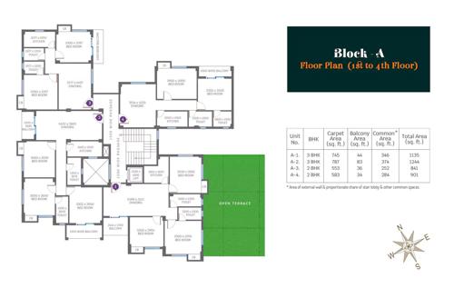  rajkunj Rajkunj Cluster Plan from 1st to 4th Floor