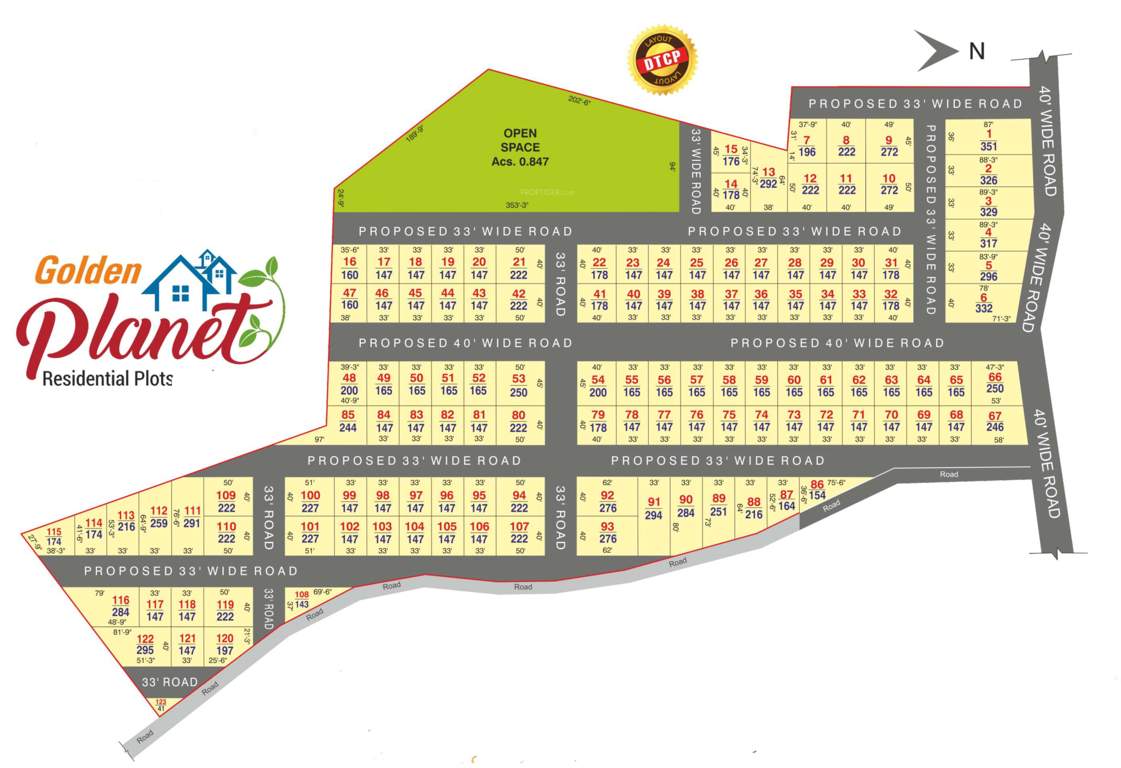  golden planet block d Layout Plan