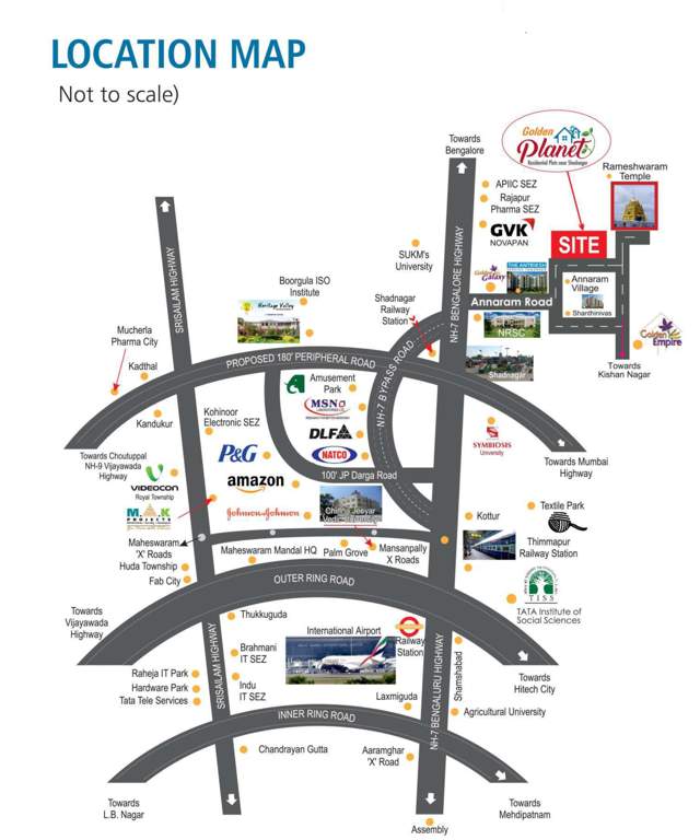  golden planet block d Location Plan