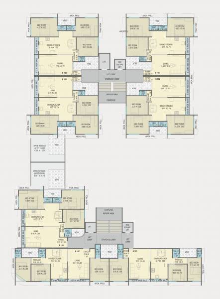  amar-amardeep-harmony Block A Cluster Plan For 1st Floor