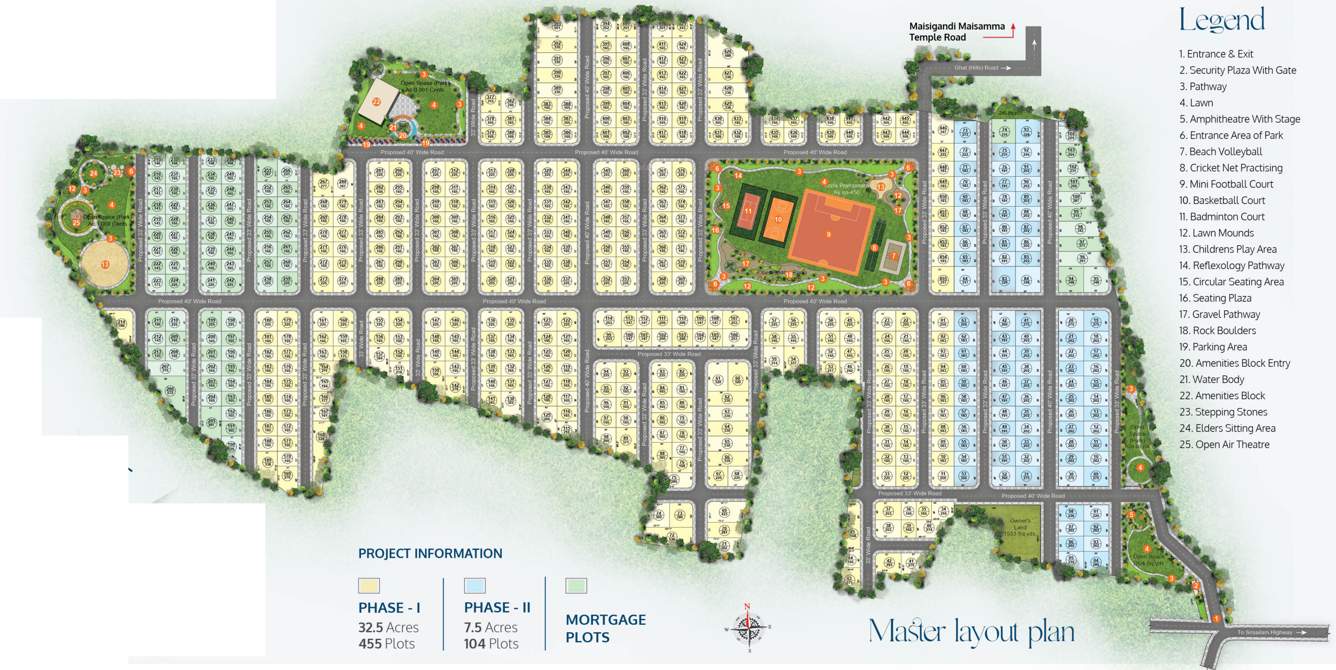  sandohas coorg estates Layout Plan