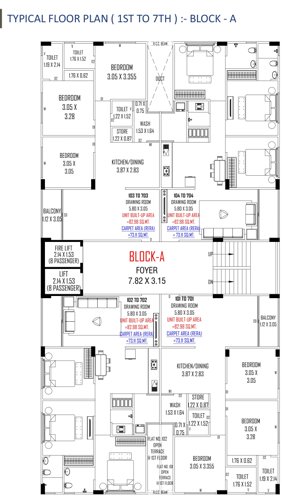  the-sun-imperial A Cluster Plan From 1st To 7th Floor