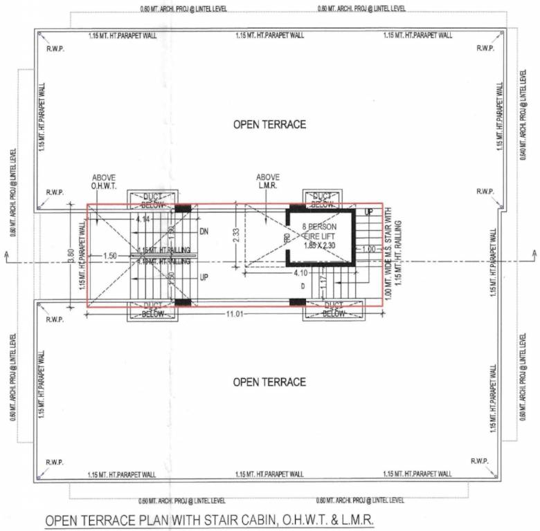  anand residency A Terrace Cluster Plan