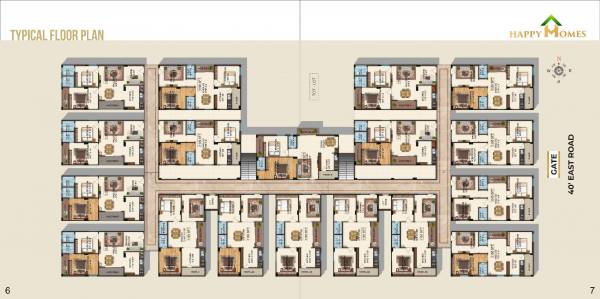  happy-homes Happy Homes Typical Cluster Plan