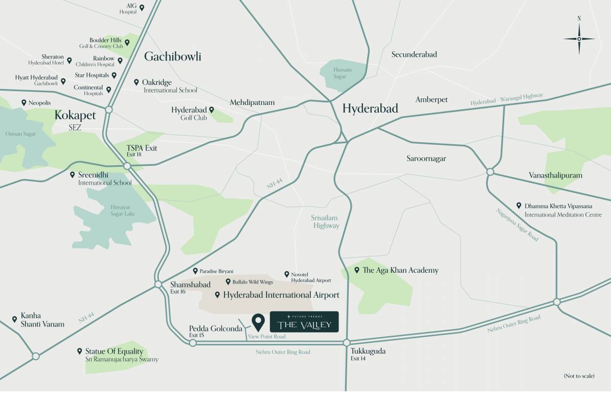  the valley Location Plan