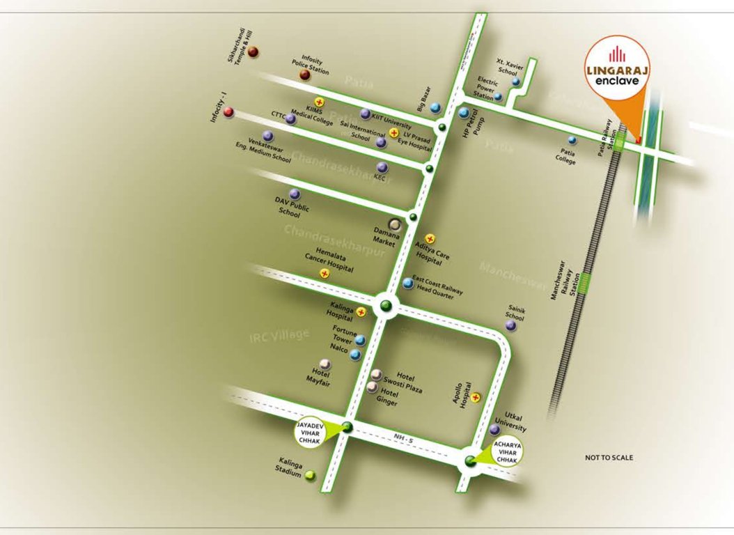  lingaraj enclave Location Plan