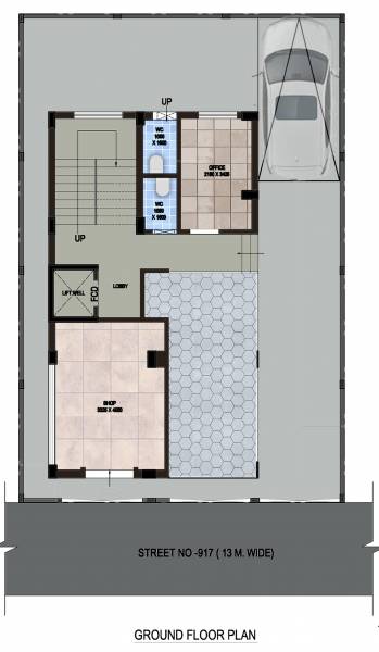  clicks-home Clicks Home Cluster Plan for ground Floor