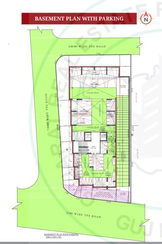  kadamb-apartment Kadamb Apartment Basement Floor Cluster Plan