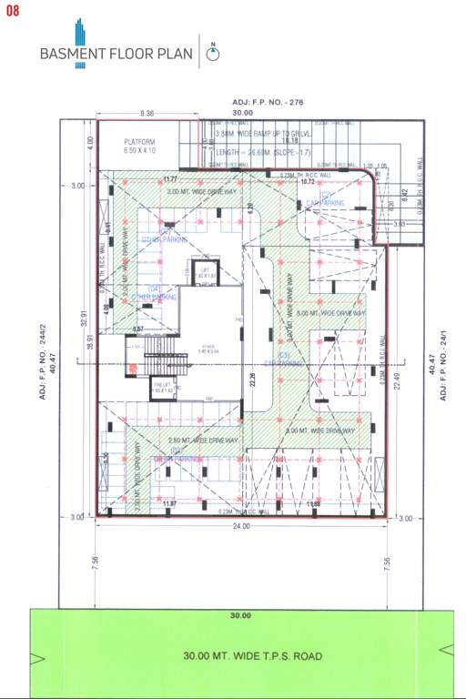  one One Basement Floor Cluster Plan