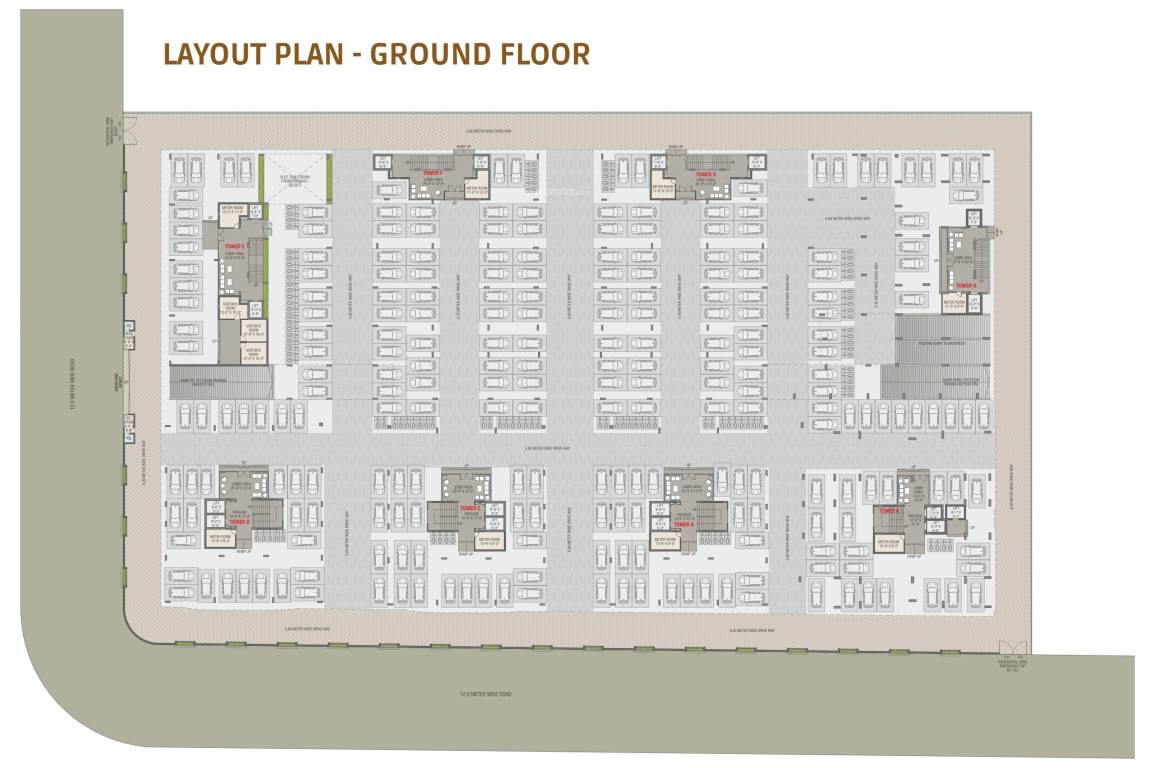 kamaxi avenue 2 Tower 1 Cluster Plan