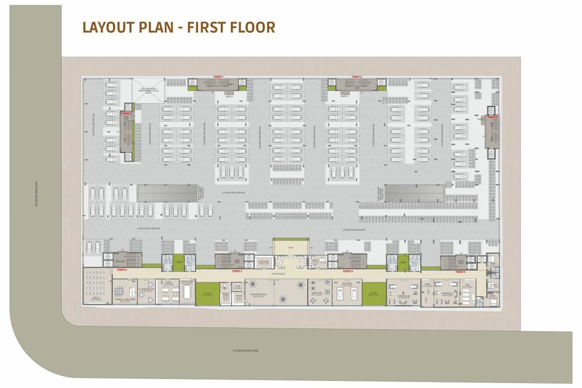 kamaxi avenue 2 Tower 1 Cluster Plan