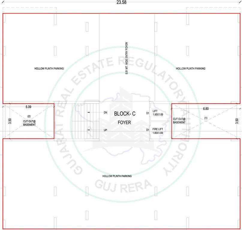  river avenue Block C Cluster Plan For Ground Floor