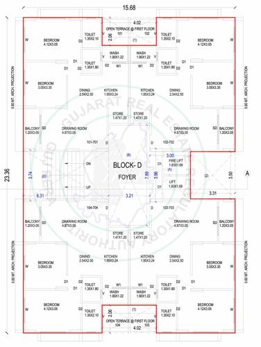  river-avenue Block D Cluster Plan From 1st To 7th Floor