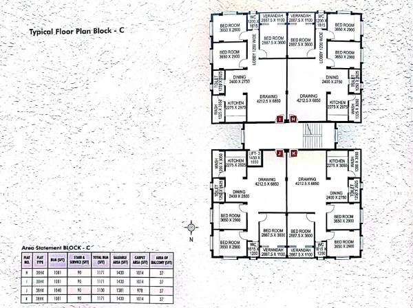  happy-ville Block C Cluster Plan