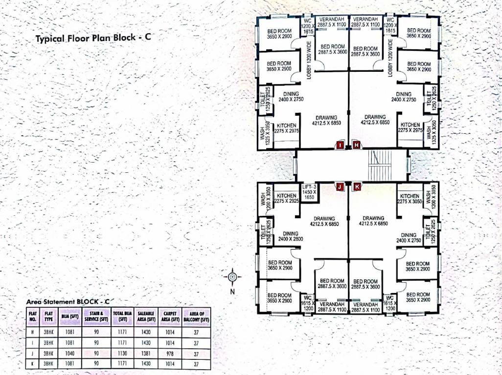  happy ville Block C Cluster Plan