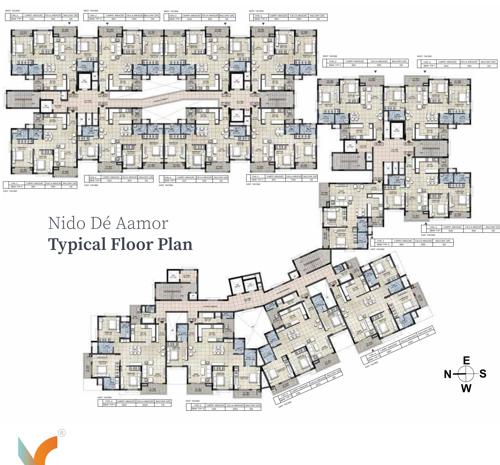  nido-de-aamor Block A, Block B, Block C, Block D, Block E  Cluster Plan from 1st to 6th Floor