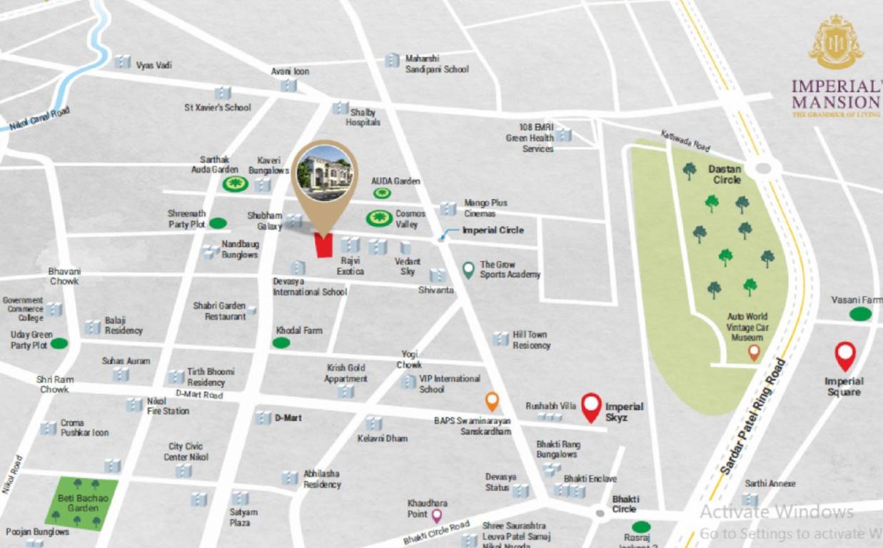  imperial mansion Location Plan