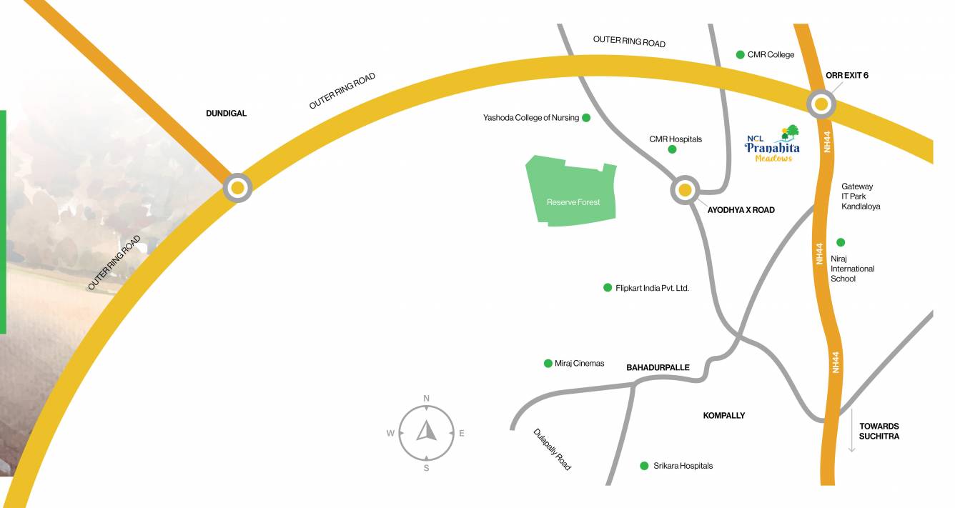  pranahita meadows Location Plan