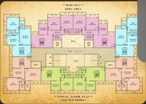  arafat-anab-al-ashiyana-chs-ltd Building No 2 Cluster Plan from 1st to 7th Floor