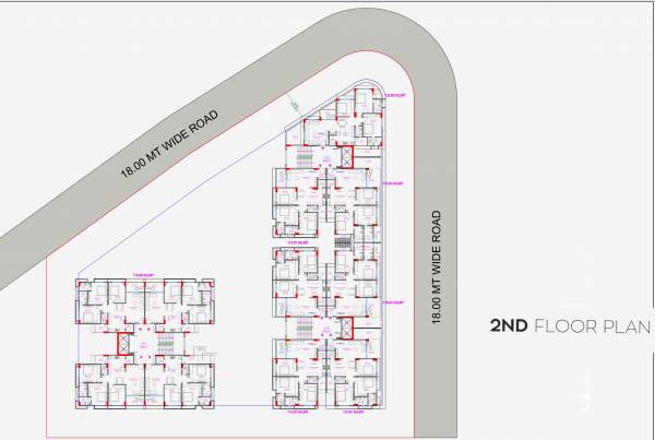  vaidehi-elysium A, B, C Cluster Plan For 2nd Floor