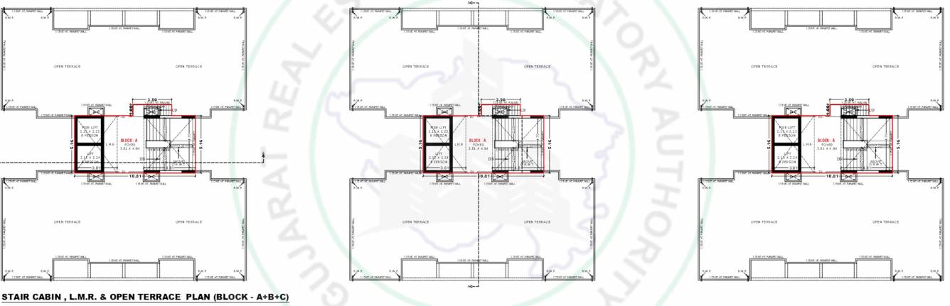 satvam A, B, C Terrace Cluster Plan