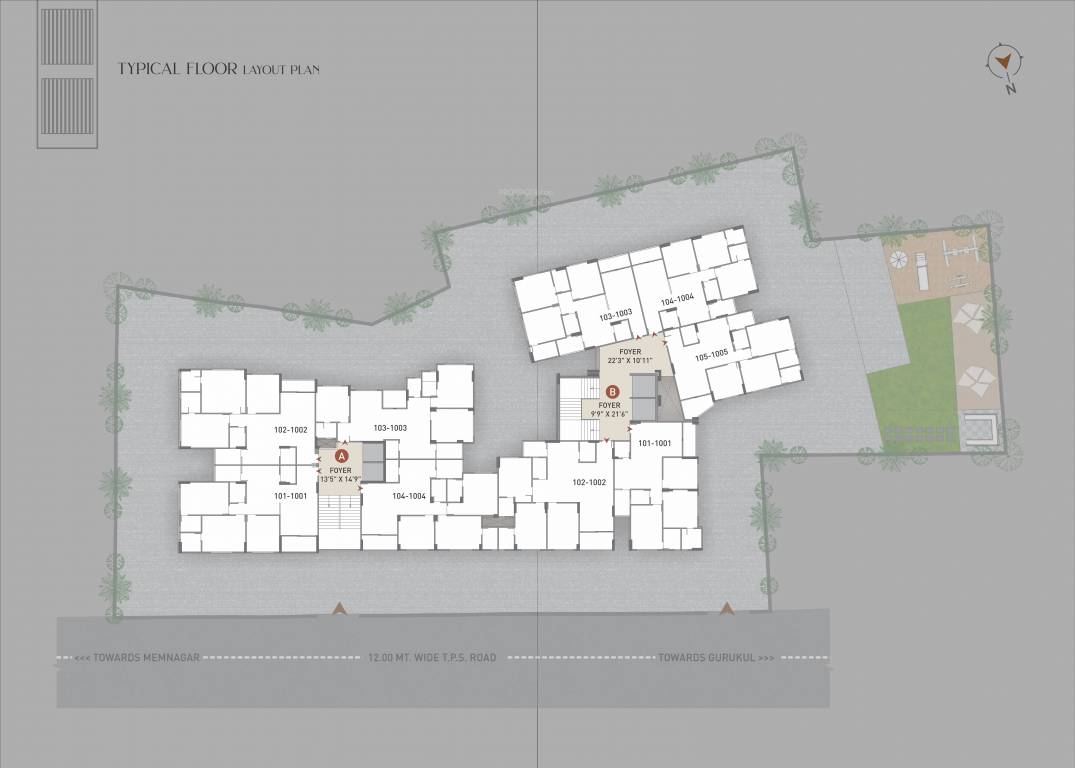  shruti apartment A Cluster Plan