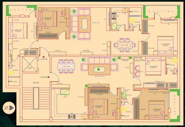  tower Gokul Tower Cluster Plan from 1st to 6th Floor