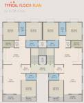  daffodil-residency Building Typical Cluster Plan