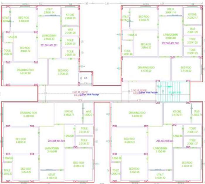  alkapuri heights block c Alkapuri Heights Block C Cluster Plan For Typical Floor Plan