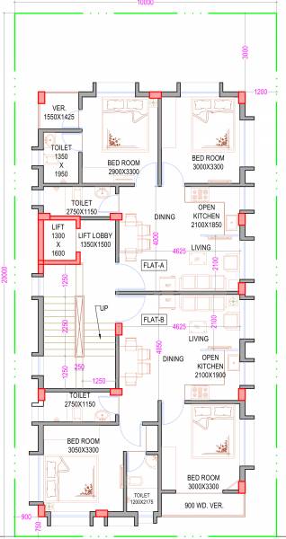  the-park-side The Park Side Cluster Plan For Typical Floor Plan