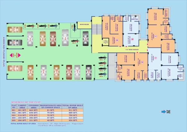  temple-view-residency Cluster Plan