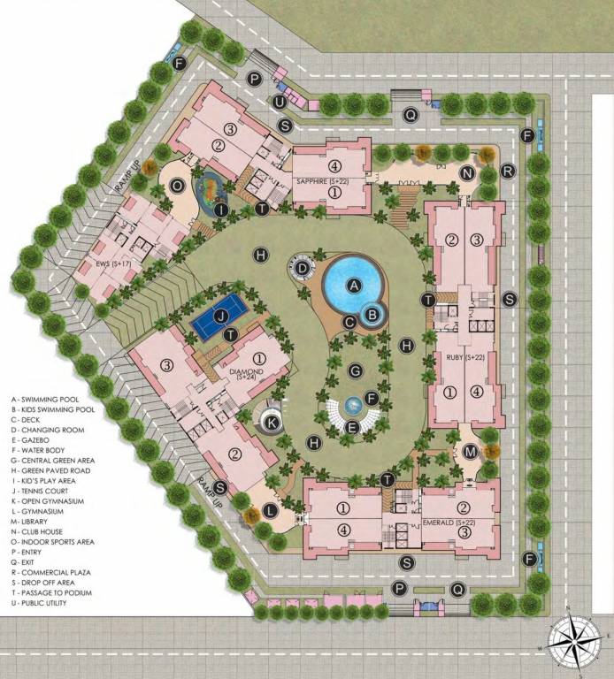 sawasdee heights Layout Plan