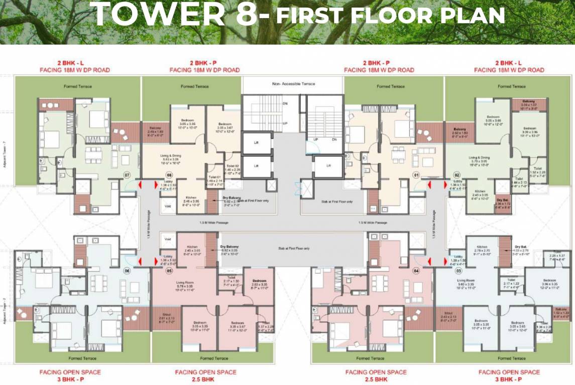 uptown avenue Tower 8 Cluster Plan For 1st Floor