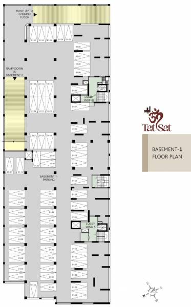  om-tatsat Wing A, B Basement 1 Cluster Plan