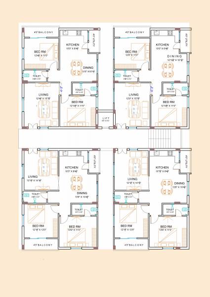  pushyami Avantikas Pushyami Typical Cluster Plan