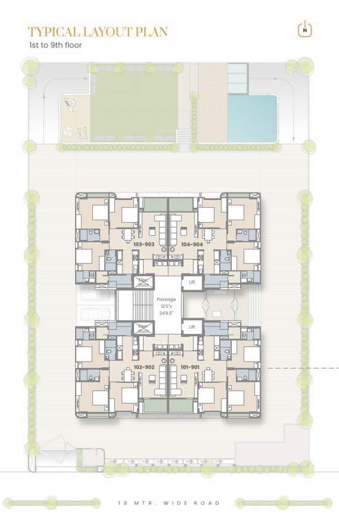  sky vista residency Sky Vista Residency Cluster Plan