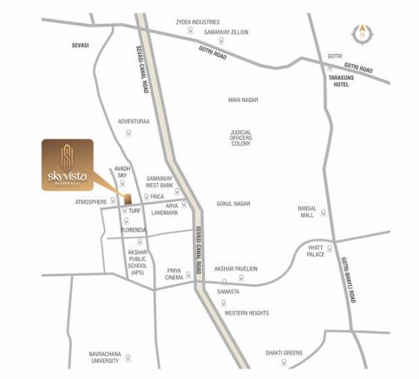  sky-vista-residency Location Plan