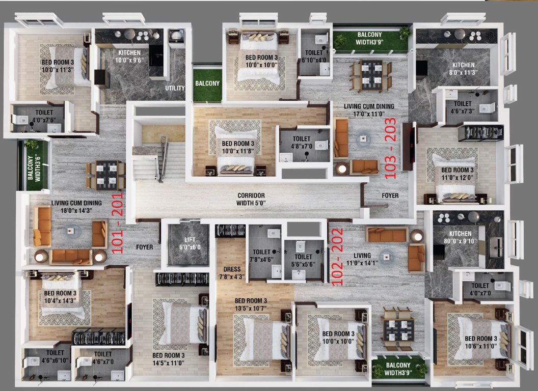  sunrise Sunrise Cluster Plan From 1st To 2nd Floor