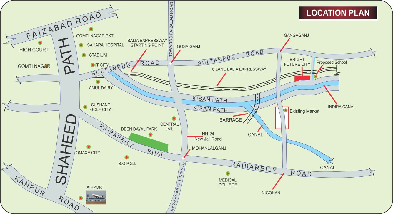  bright future city Location Plan