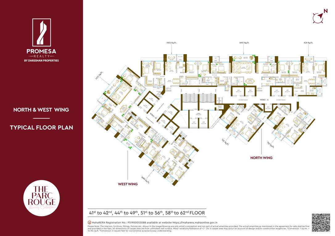 promesa fremont Promesa Fremont Cluster Plan from 41th to 62th Floor