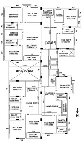  chitralekha-apartment Chitralekha Apartment Cluster Plan