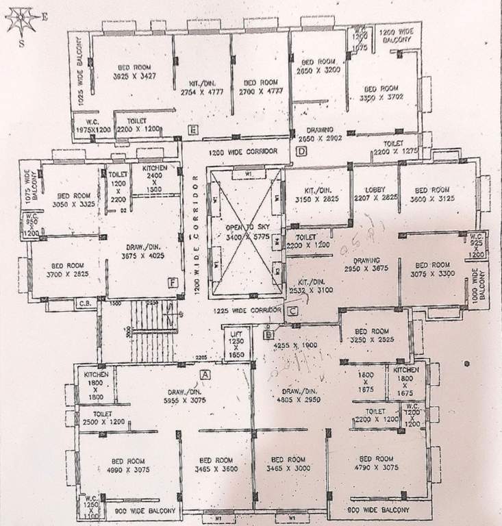  pal palace Pal Palace Cluster Plan For Typical Floor Plan