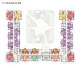 Tower 1 & 2 Cluster Plan for 1st Floor  dioro-and-beryl-at-brigade-el-dorado Tower 1 & 2 Cluster Plan for 1st Floor