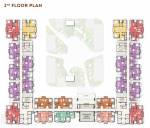 Tower 1 & 2 Cluster Plan for 2nd Floor  dioro-and-beryl-at-brigade-el-dorado Tower 1 & 2 Cluster Plan for 2nd Floor