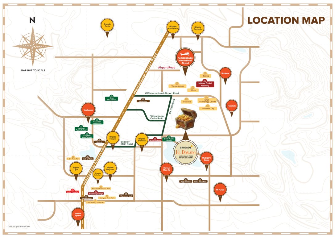  dioro and beryl at brigade el dorado Location Plan