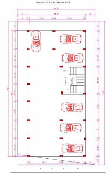  flats Flats Pallavaram Cluster Plan for ground Floor