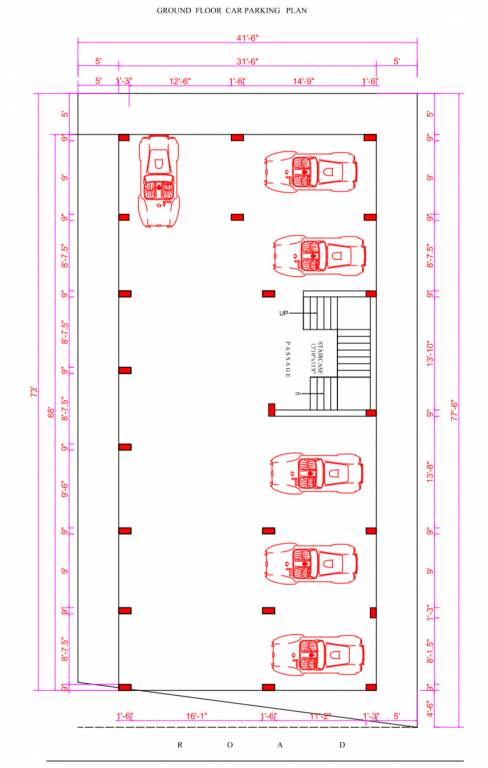  flats Flats Pallavaram Cluster Plan for ground Floor