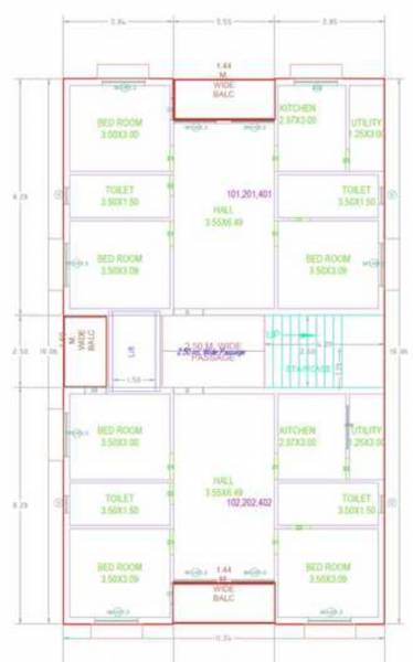  navya-ram Navya Ram Cluster Plan For Typical Floor Plan