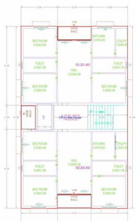  navya ram Navya Ram Cluster Plan For Typical Floor Plan