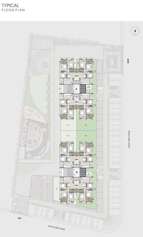  sun skyview A, B Typical Cluster Plan